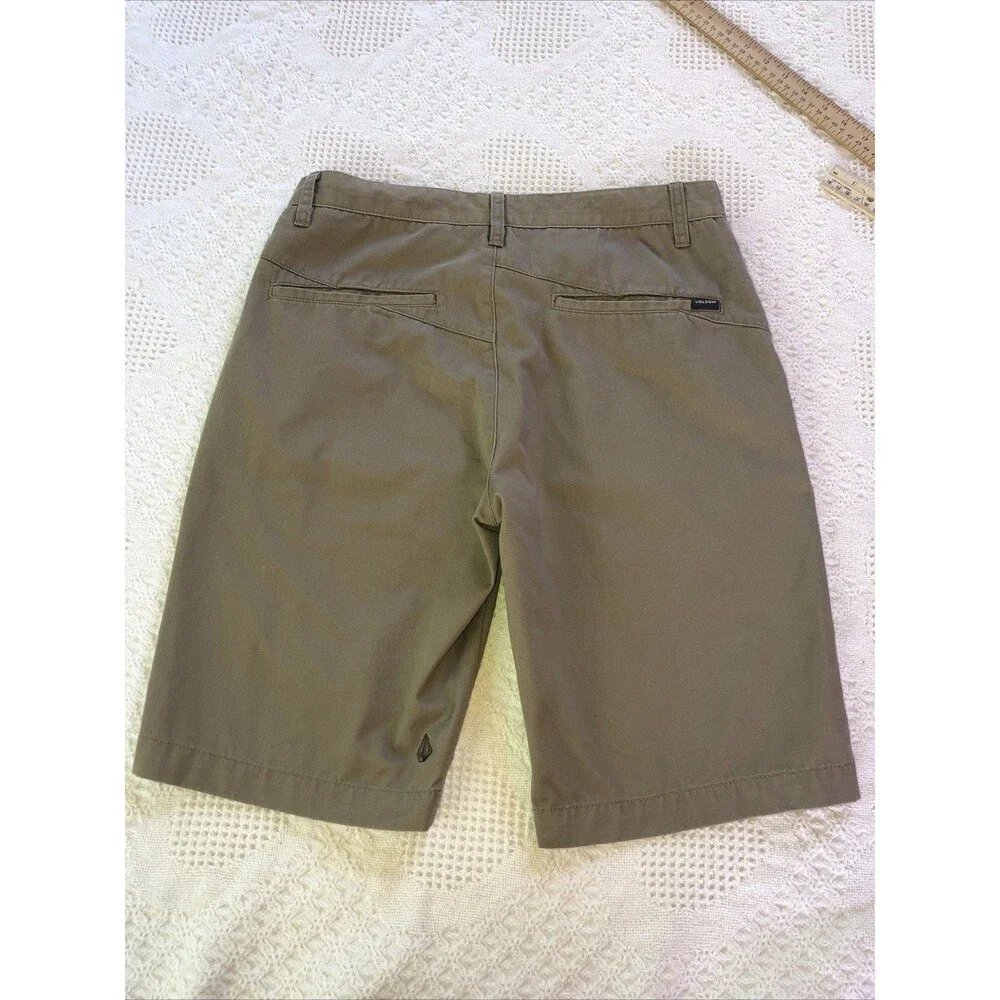 Volcom Stone Corpo Class Chino Shorts Mens Size 30 Khaki Pockets